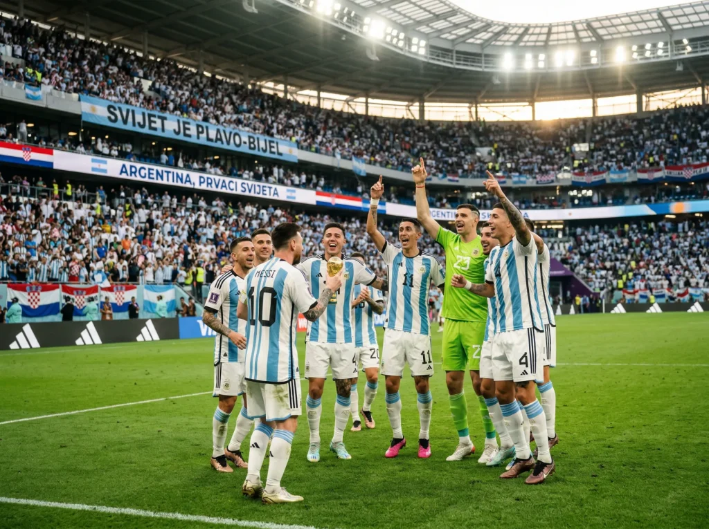 Argentina nogometna reprezentacija u svijetloplavim dresovima brani naslov svjetskog prvaka 2026