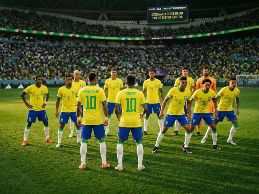 Brazil nogometna reprezentacija u žutim dresovima traži šesti naslov na SP 2026