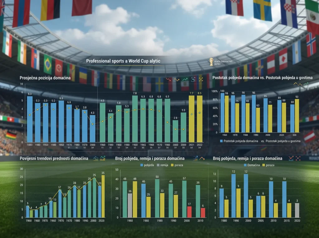 Statistička analiza prednosti domaćina na Svjetskim prvenstvima kroz povijest