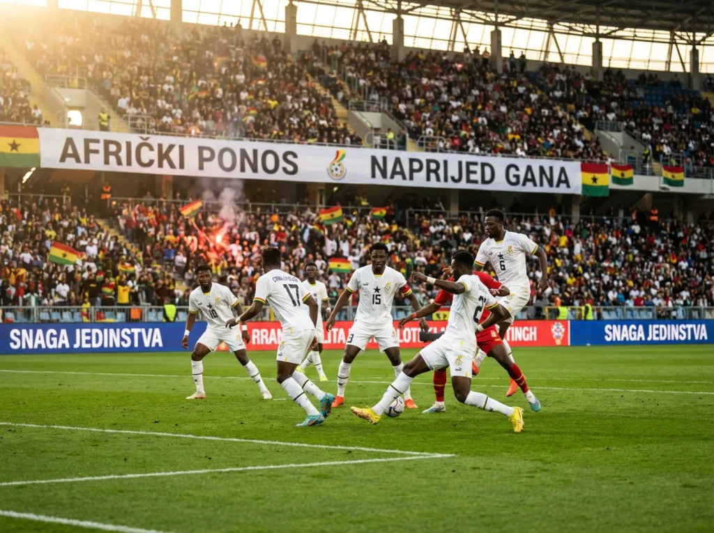 Gana nogometna reprezentacija u bijelim dresovima na Svjetskom prvenstvu 2026