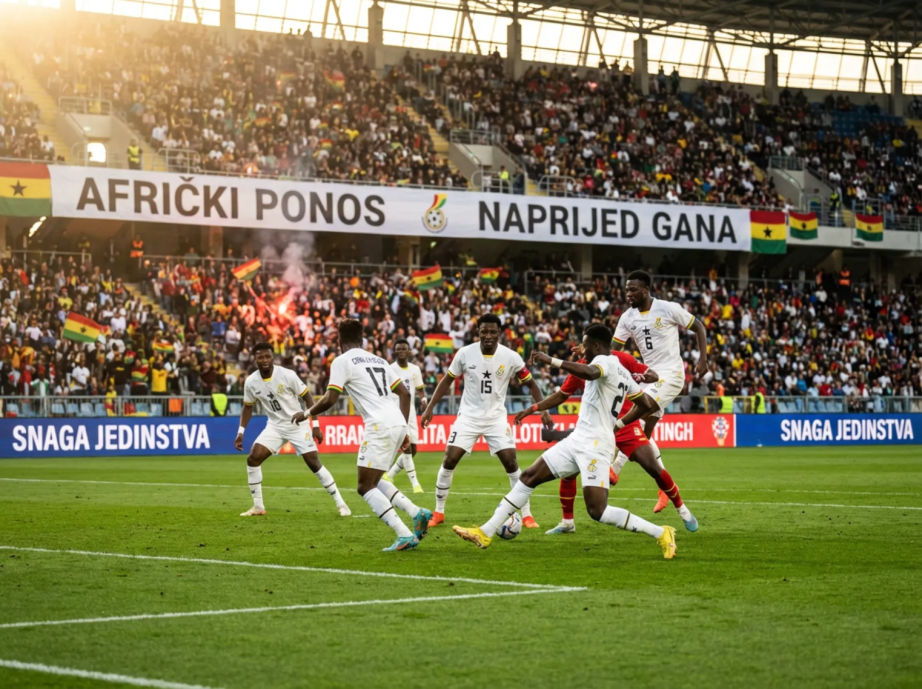 Gana nogometna reprezentacija u bijelim dresovima na Svjetskom prvenstvu 2026