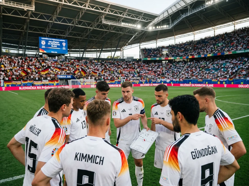 Njemačka nogometna reprezentacija u bijelim dresovima pokušava preokrenuti krizu na SP 2026