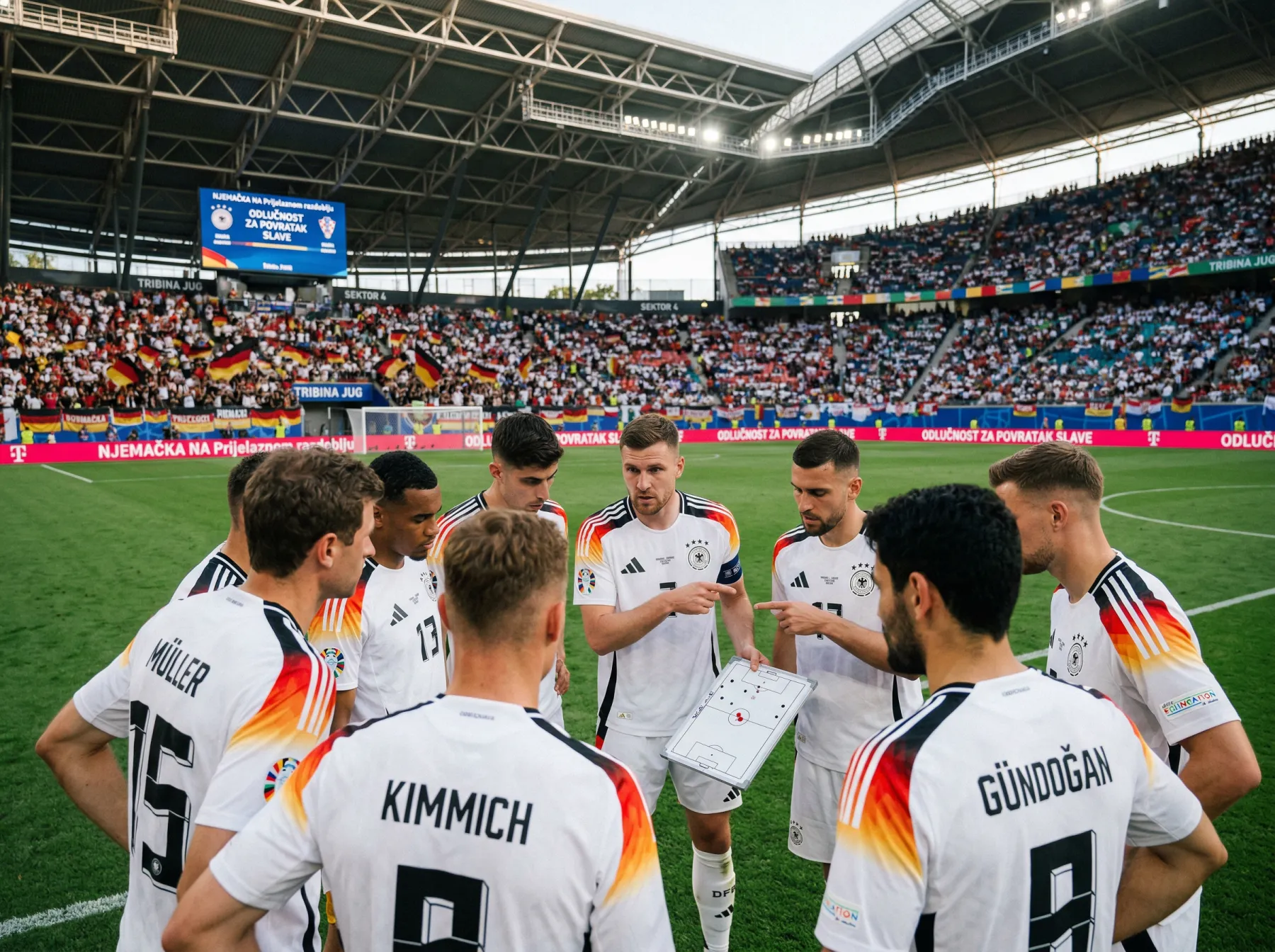 Njemačka nogometna reprezentacija u bijelim dresovima pokušava preokrenuti krizu na SP 2026