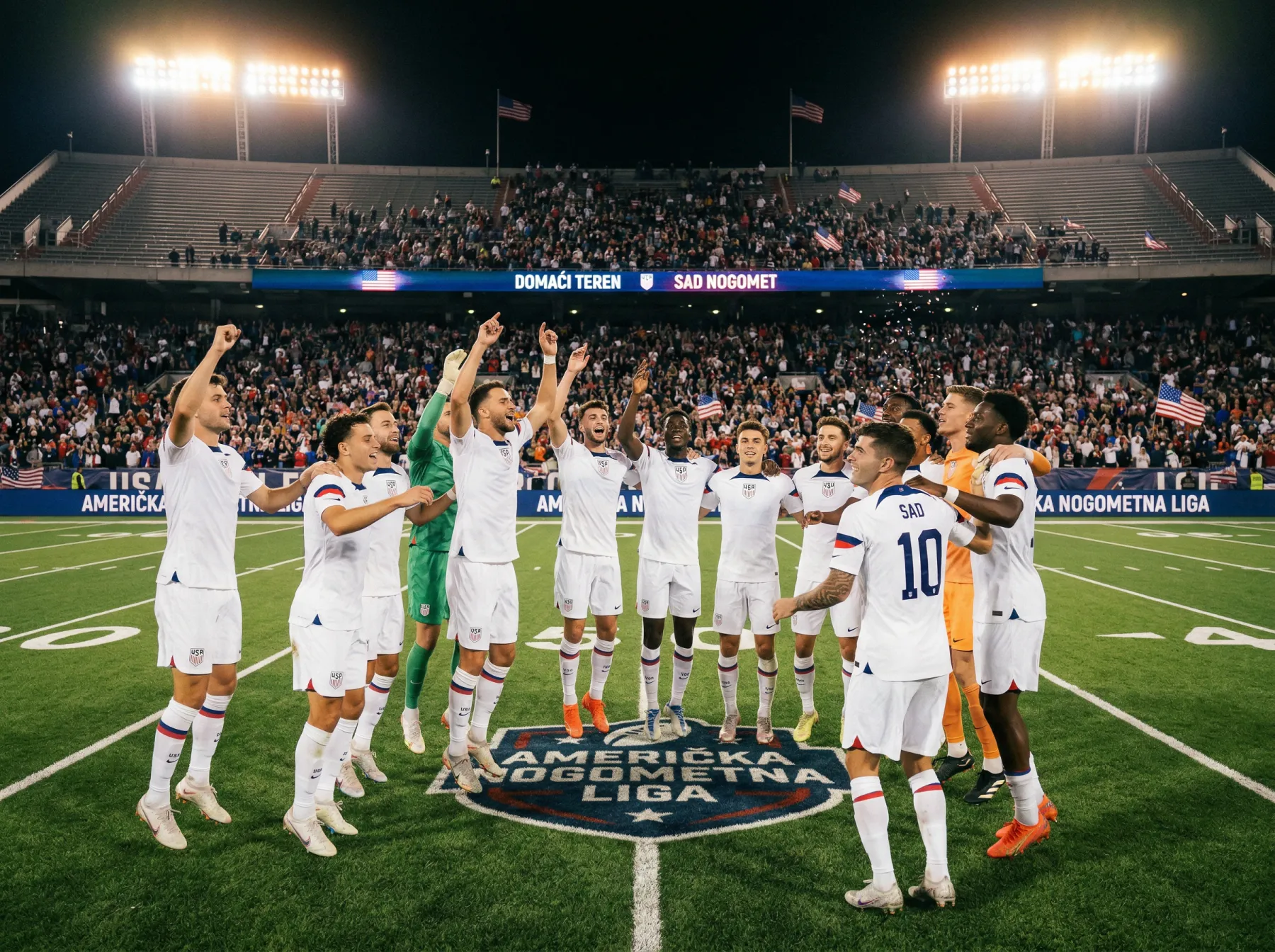 SAD nogometna reprezentacija u bijelim dresovima kao domaćin Svjetskog prvenstva 2026