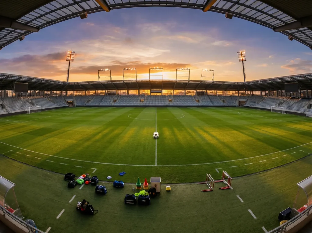 Vodič za klađenje na Svjetsko prvenstvo 2026 s prikazom stadiona i nogometne lopte